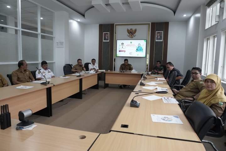 Rapat koordinasi Pemko Padang Panjang dengan Kemendagri, Senin(25/3/2024).